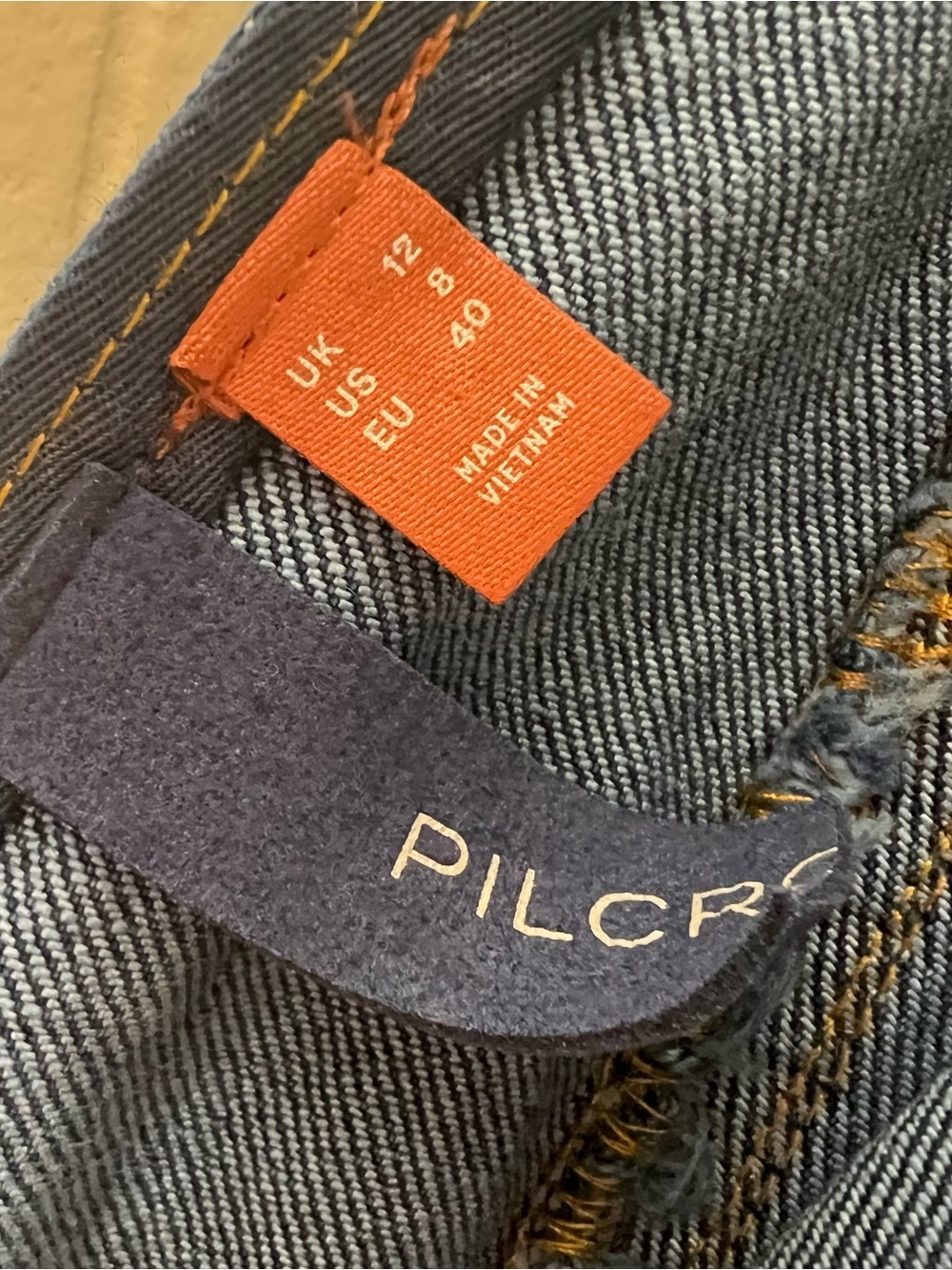 Pilcro Indigo Denim Double-Breasted Midi Dress - Picture 4 of 6